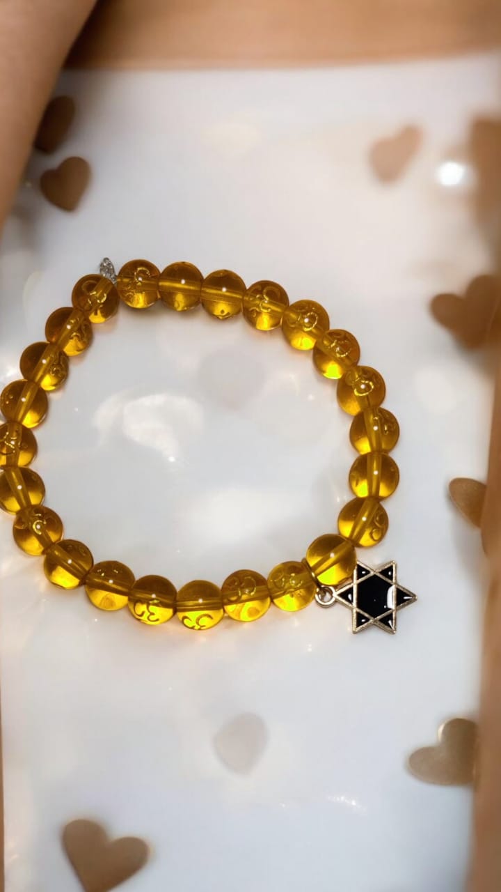 Sunshine stone bracelet (OM symbol)