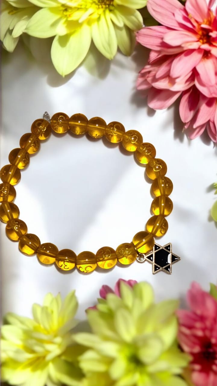 Sunshine stone bracelet (OM symbol)