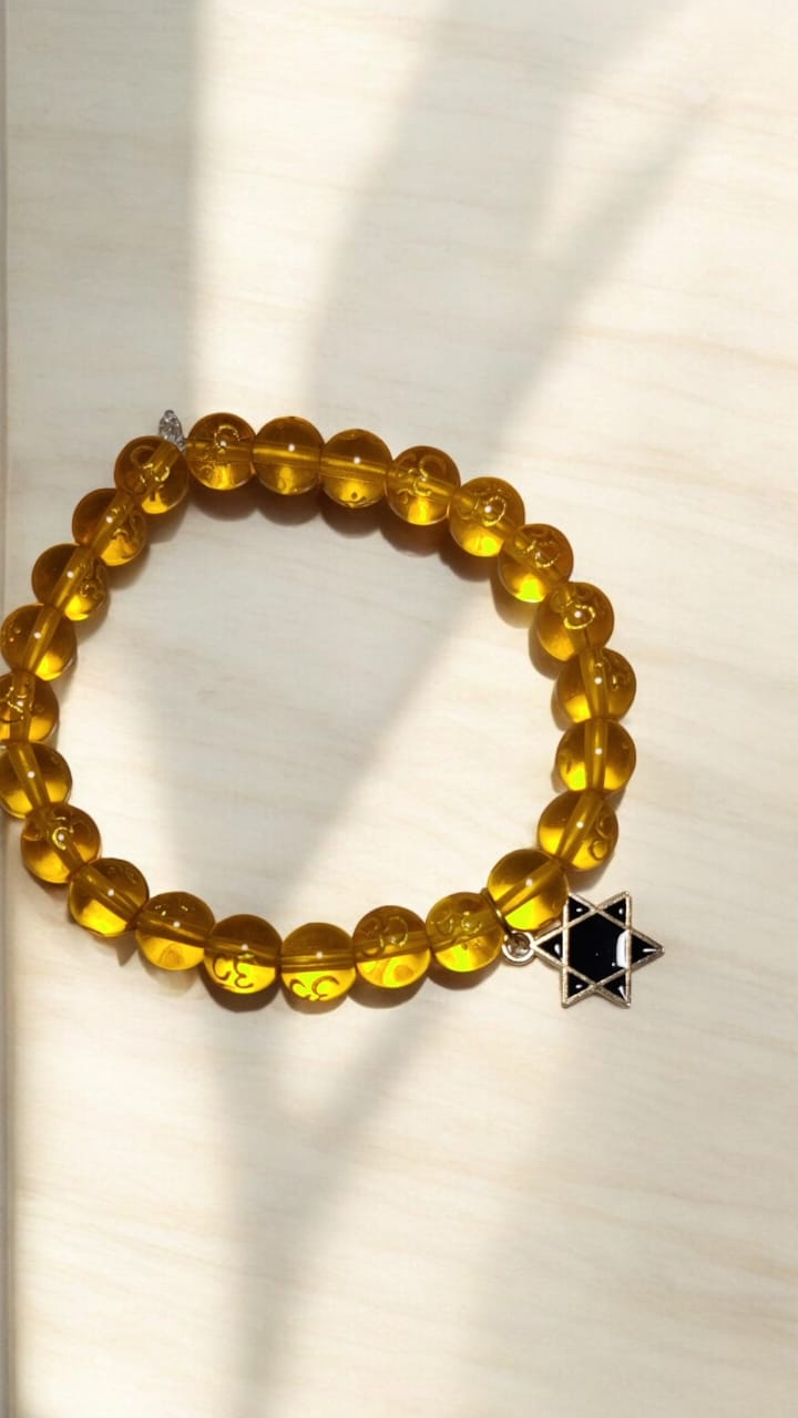 Sunshine stone bracelet (OM symbol)